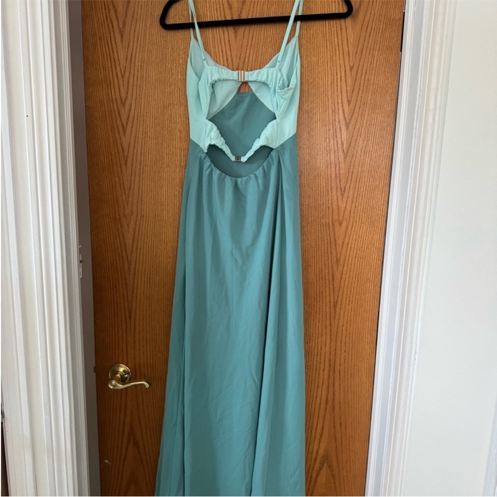 Abercrombie & Fitch Teal Open-Back Maxi Dress - Picture 7 of 8